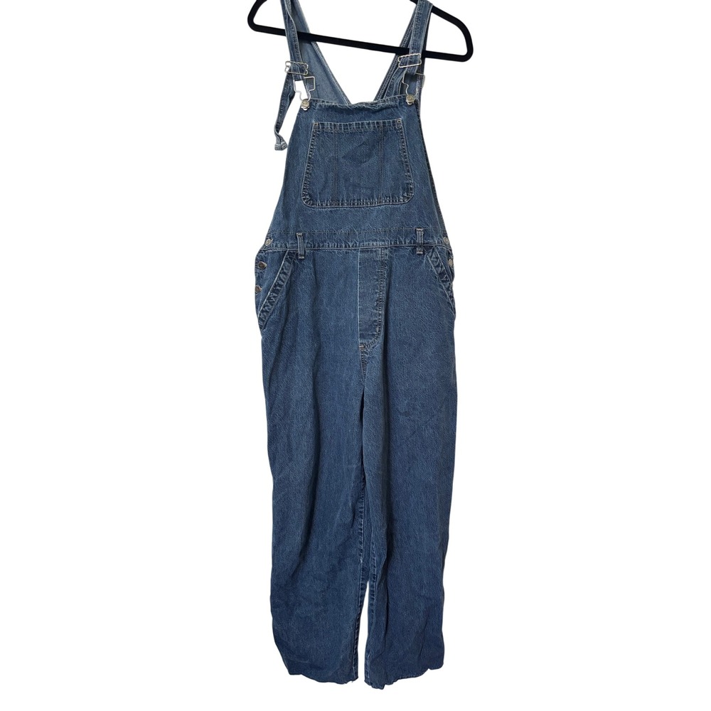Vintage‎ Tall Girl Overalls Denim Dungaree Bib Womens XL 90s Farmer Cottagecore